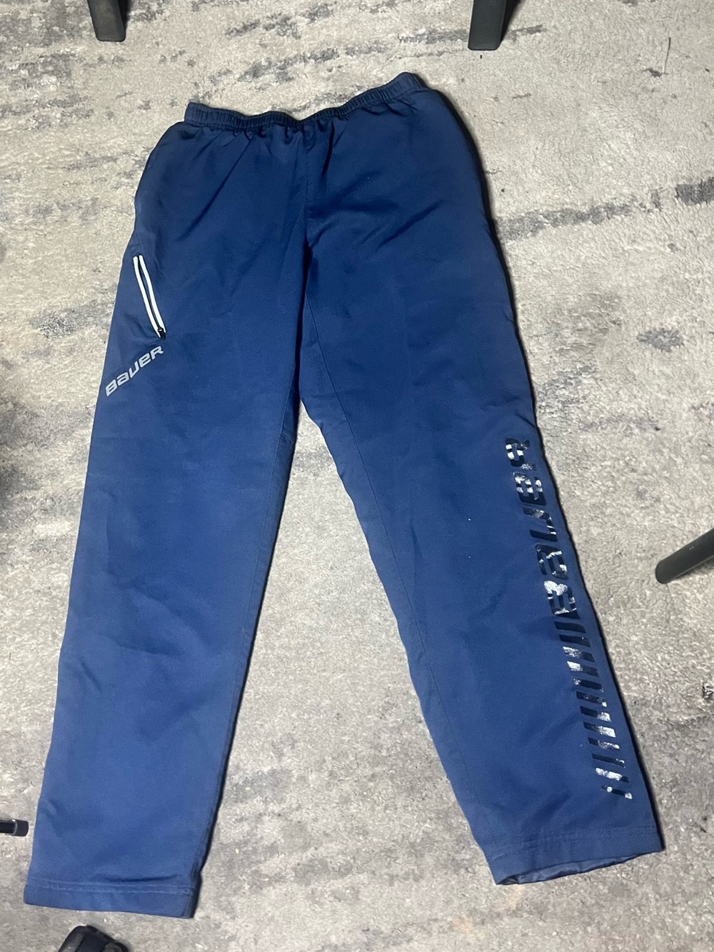 Bauer Team Blue Hockey Warmup Track Pants Small S/P